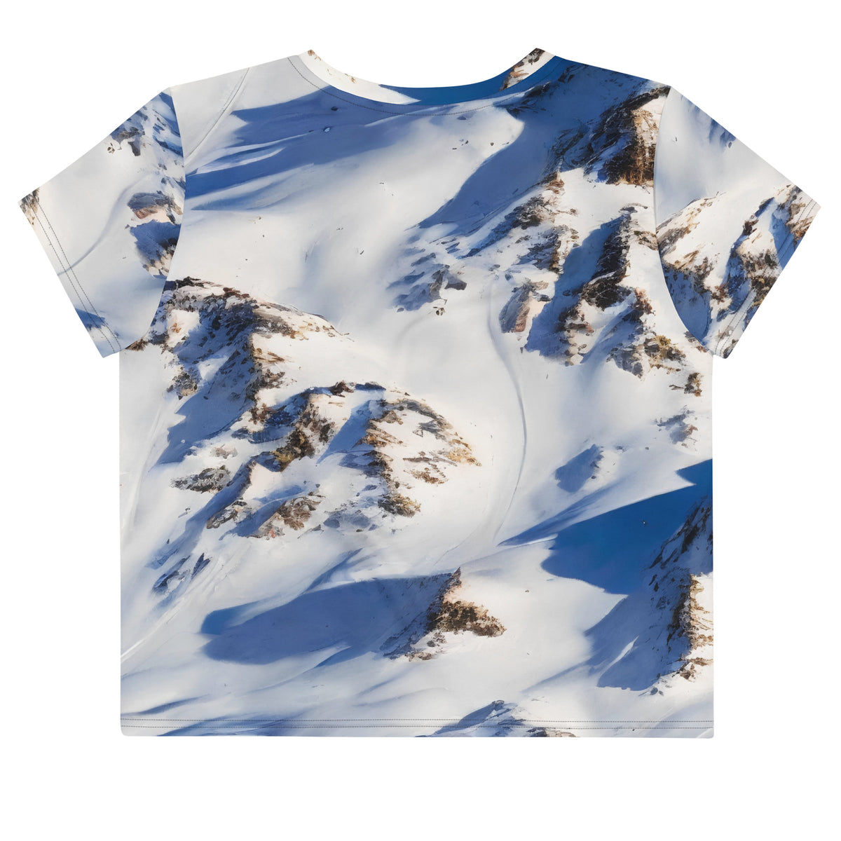 Women's Crop Tee - Snowlit Peaks
