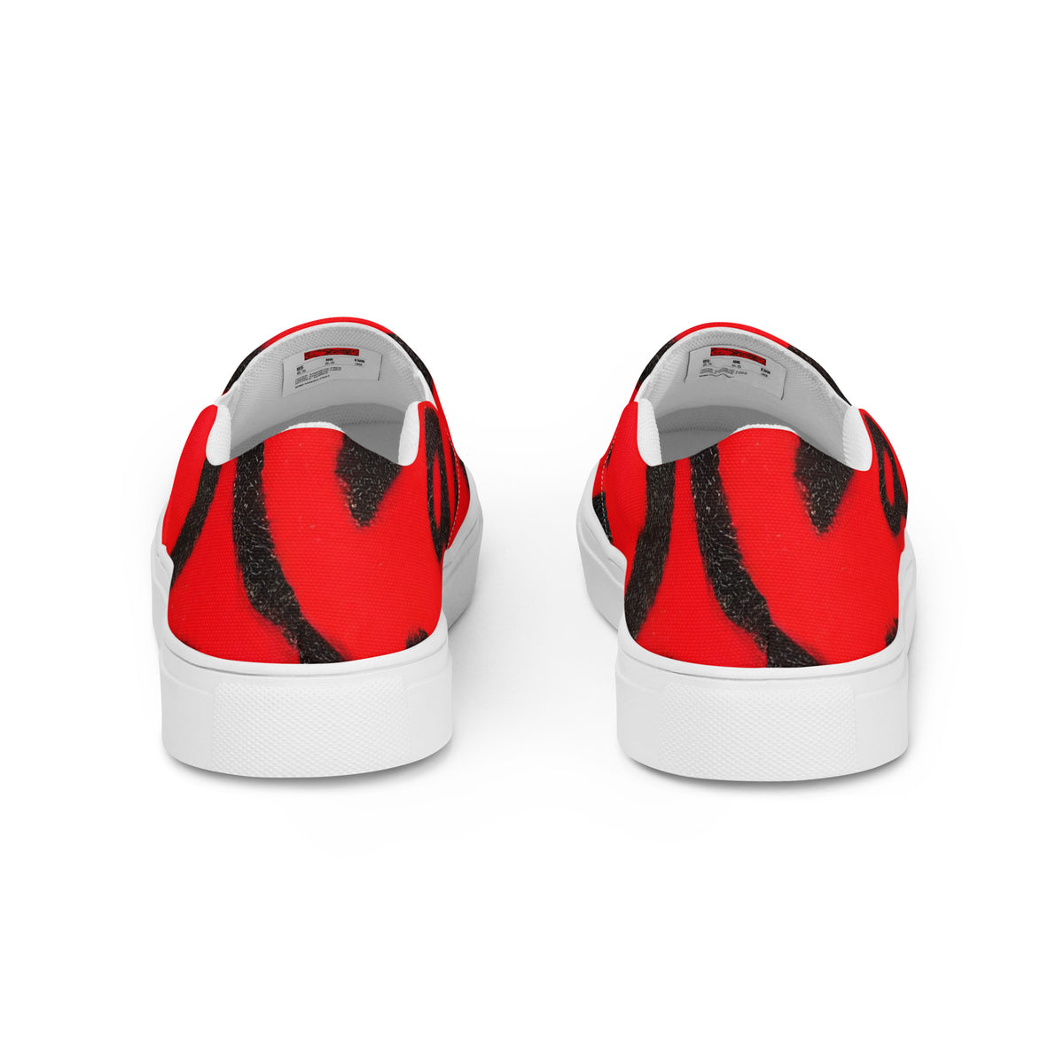 Men's Slip-On Canvas Shoes - Scarlet Enigma