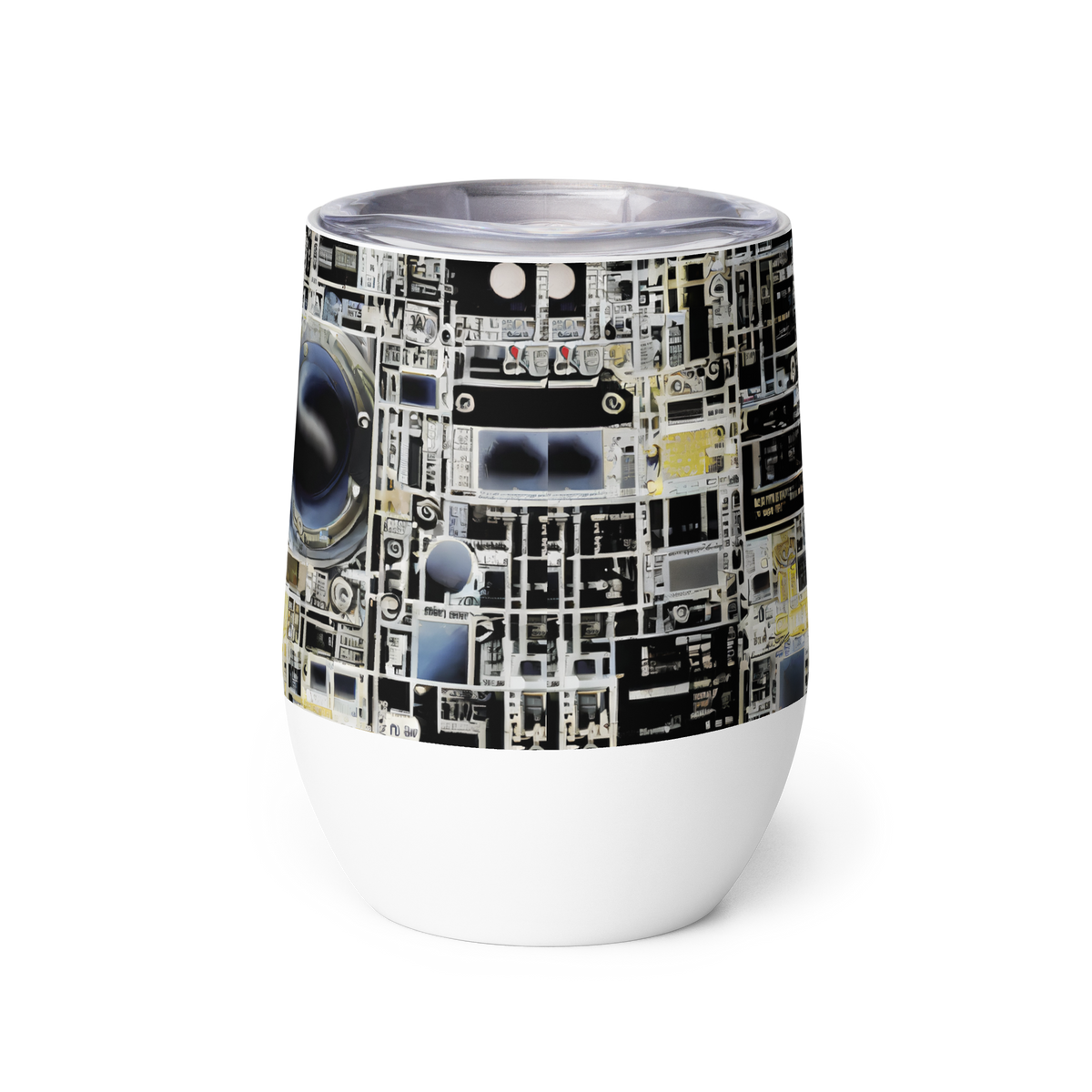 Wine Tumbler - High Contrast, As A Texture, David Eugene Henry, Grace English