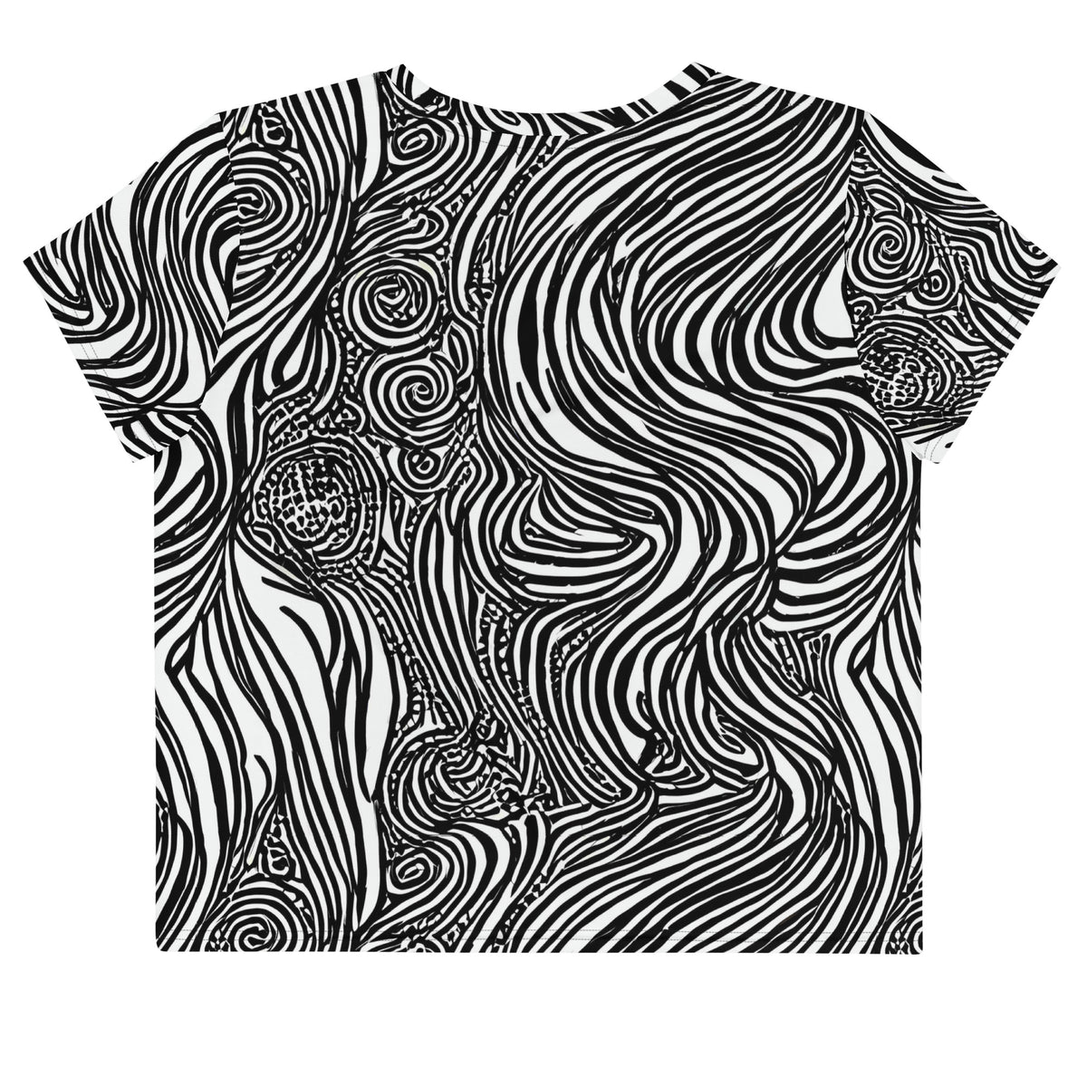 Women's Crop Tee - Tidal Tangle
