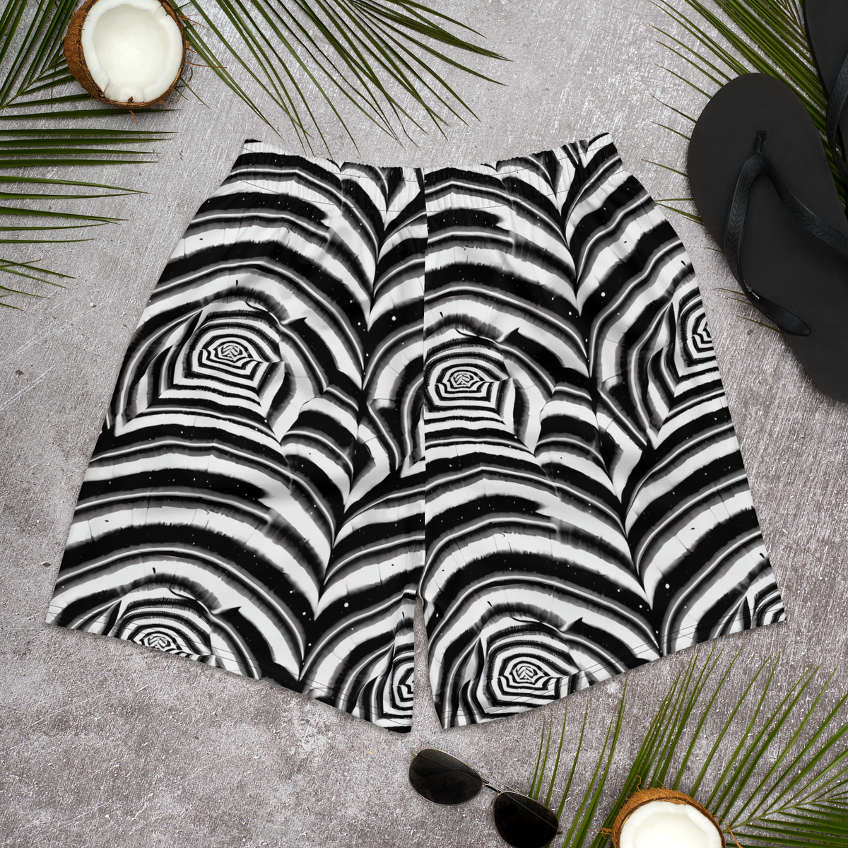 Men's Athletic Shorts - Dupain Swirl