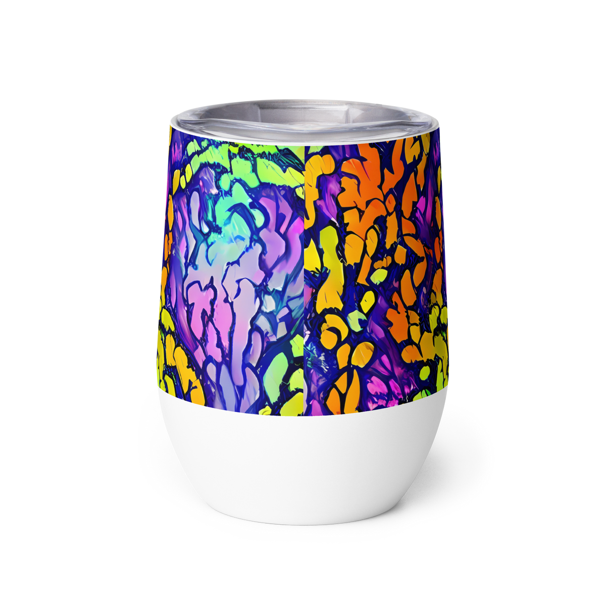 Wine Tumbler - Surreal Waveforms