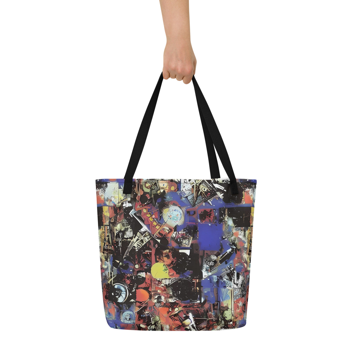 Large Tote Bag w/ Pocket - Radiant Disorder