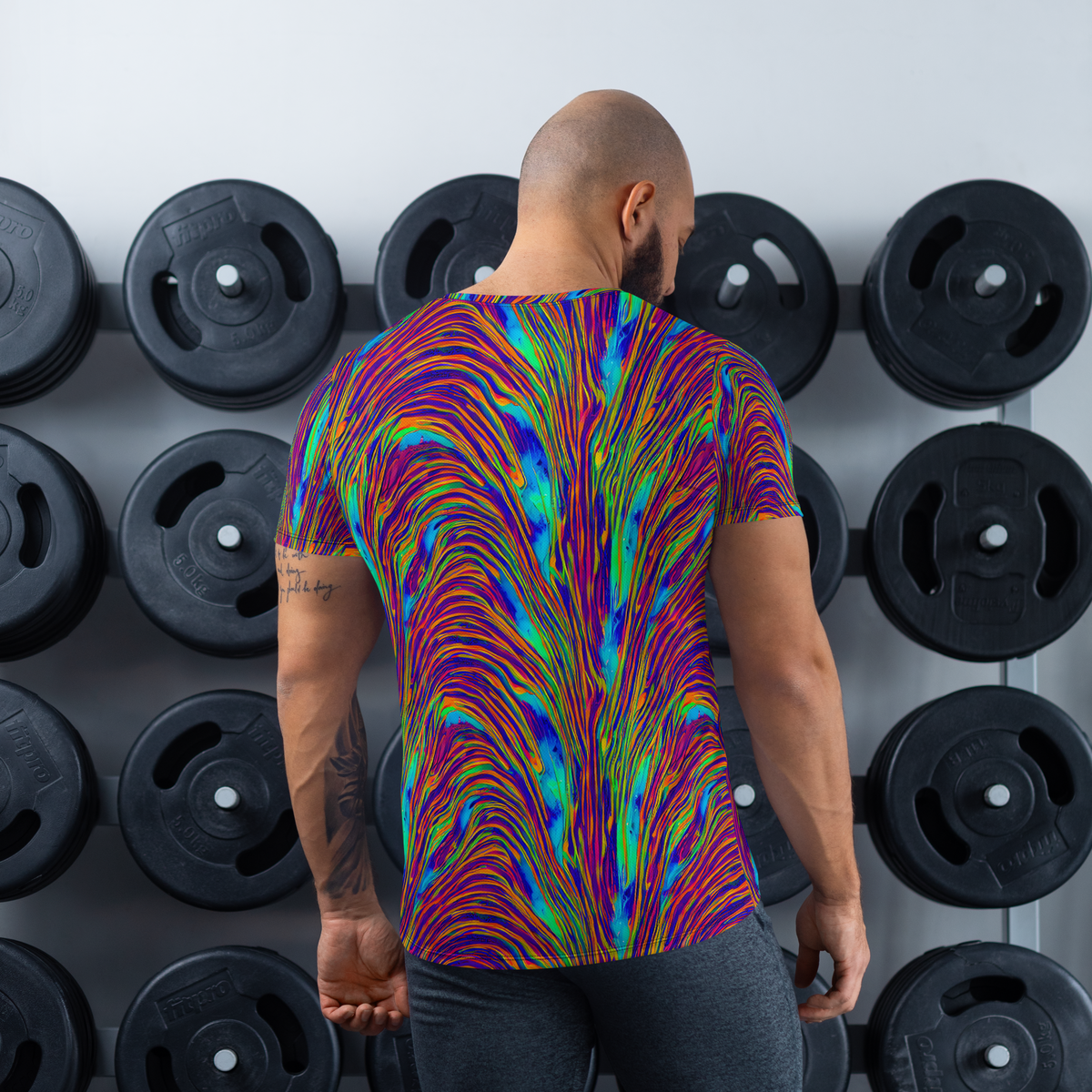 Men's Athletic T-Shirt - Lux Waves