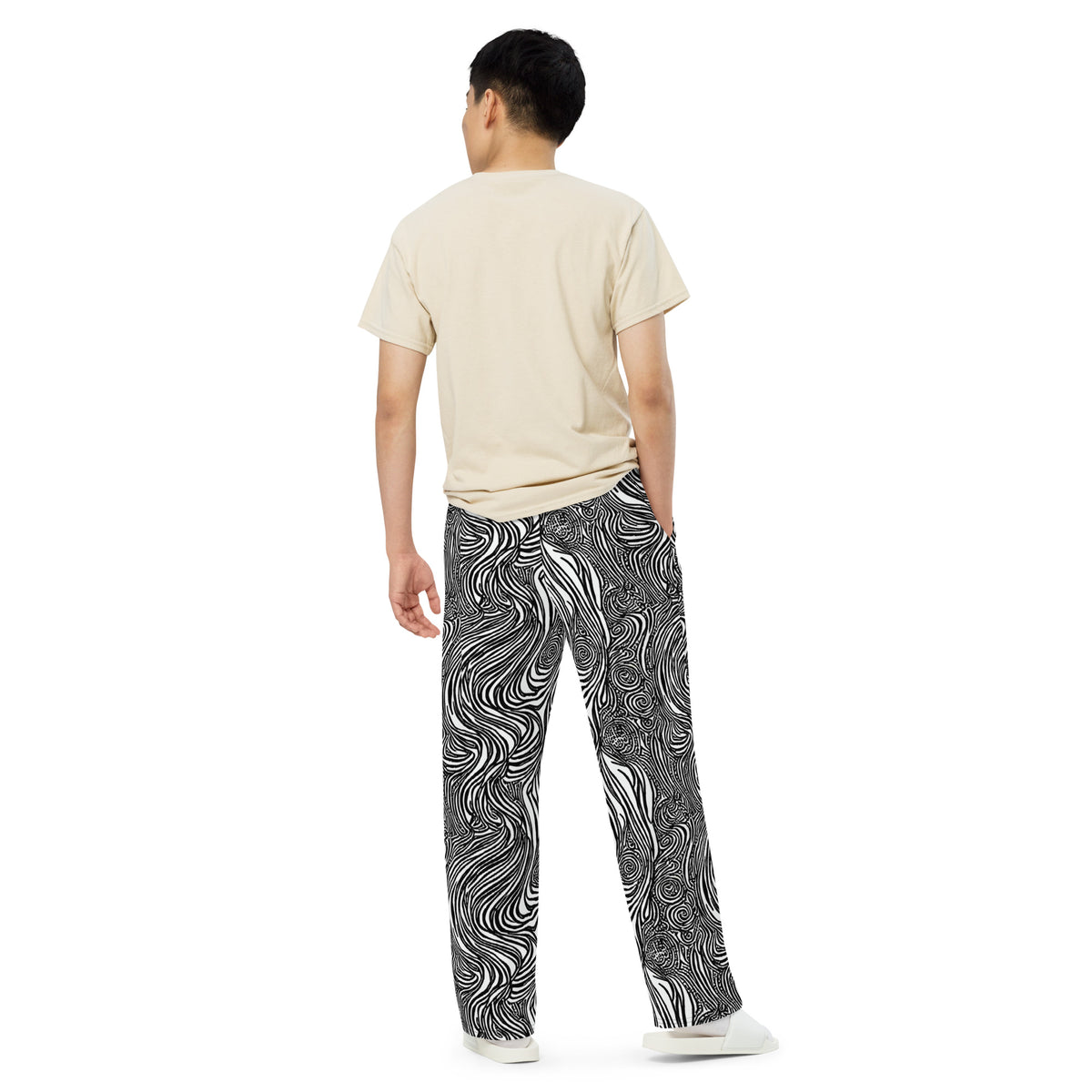 Wide-Leg Pants - Tidal Tangle