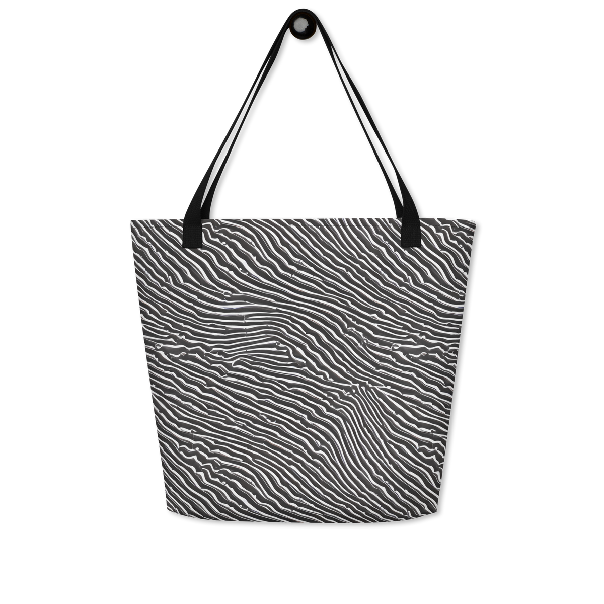 Large Tote Bag w/ Pocket - Hypnotic Waves