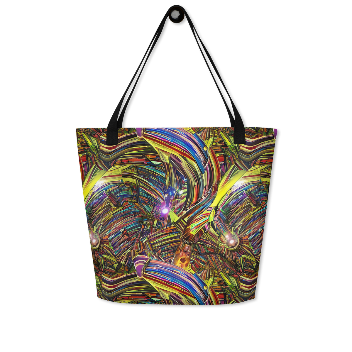 Large Tote Bag w/ Pocket - Quantum Palette