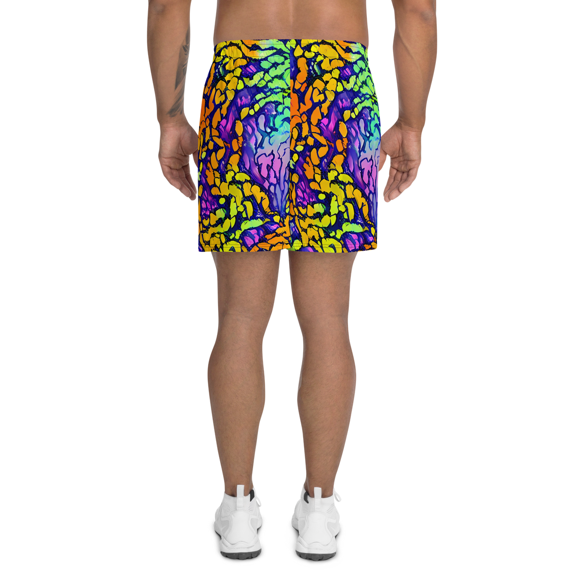 Men's Athletic Shorts - Surreal Waveforms