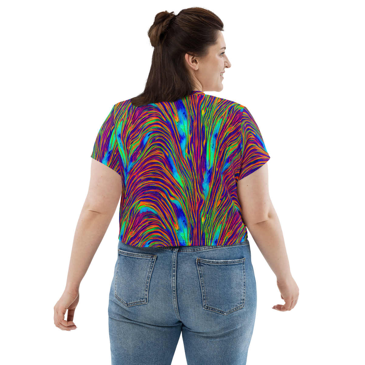 Women's Crop Tee - Lux Waves