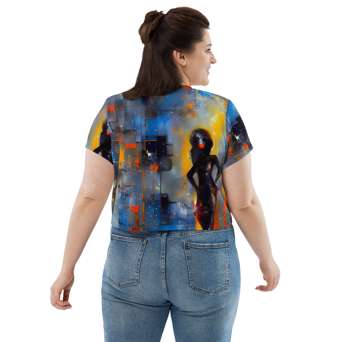 Women's Crop Tee - Neoblock Fusion