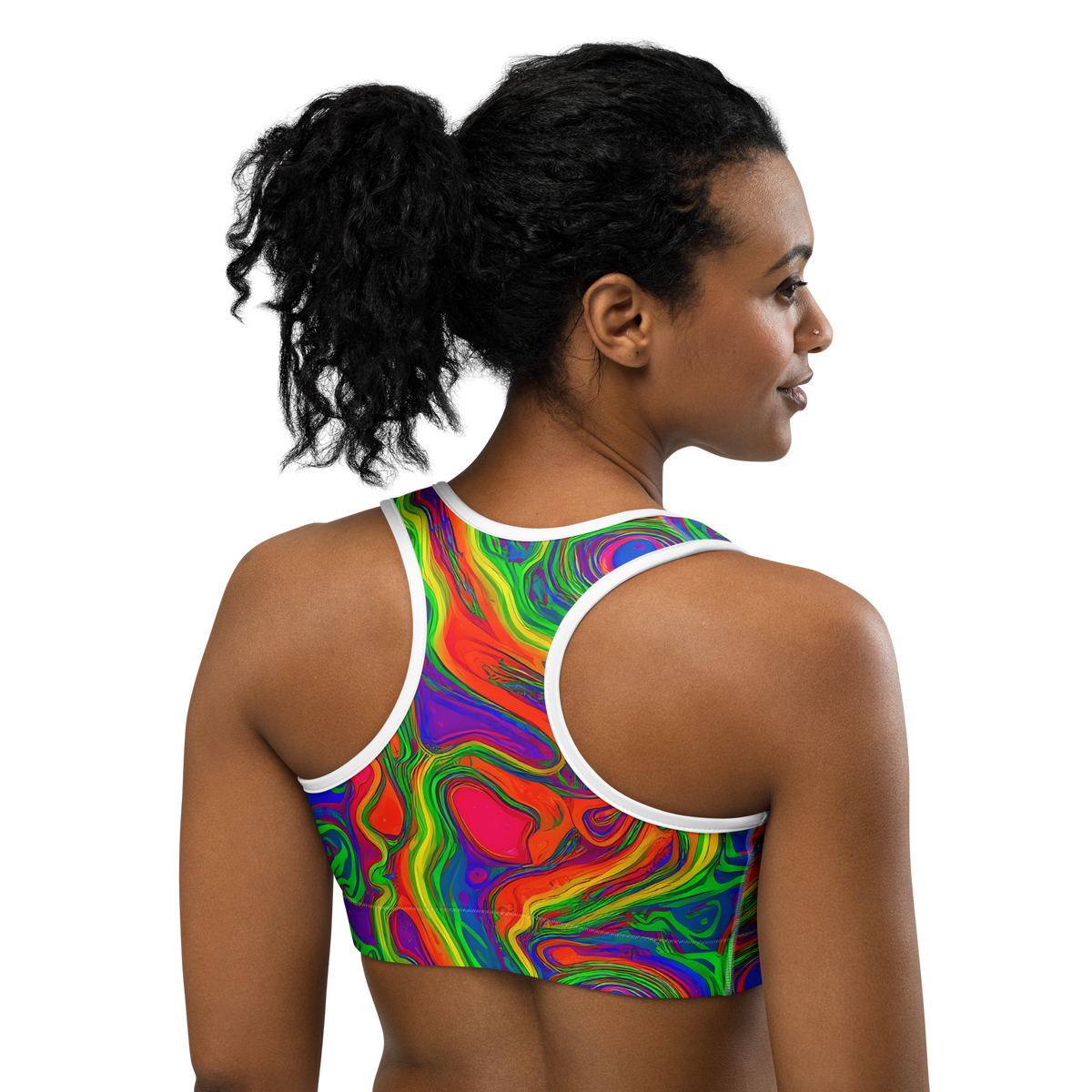Sports Bra - Psychedelic Waves