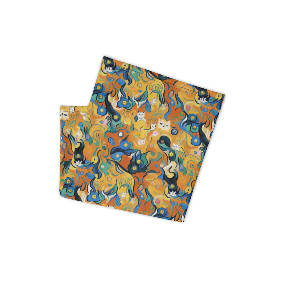 Neck Gaiter - Whimsical Feline Dance