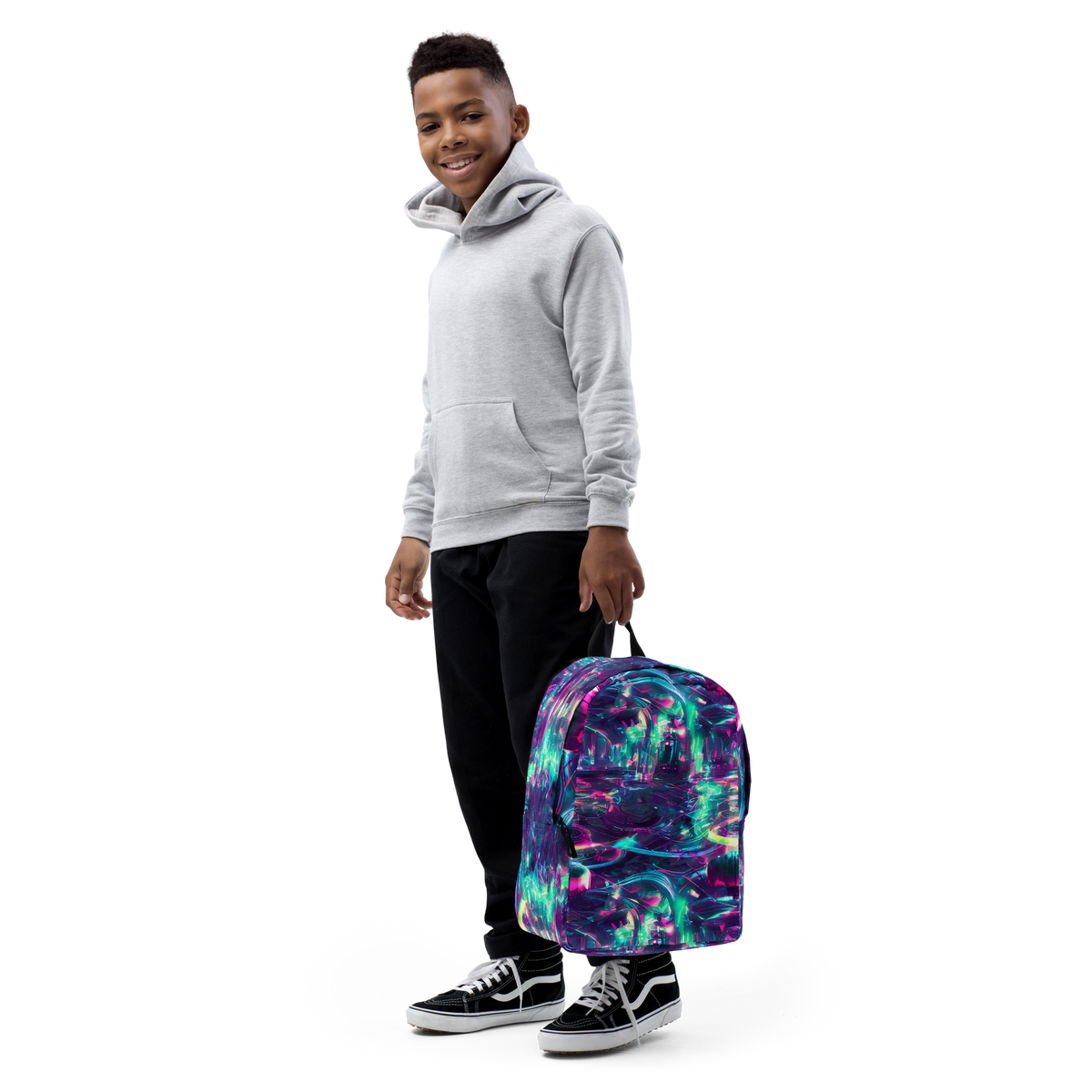 Minimalist Backpack - Synthwave Surge