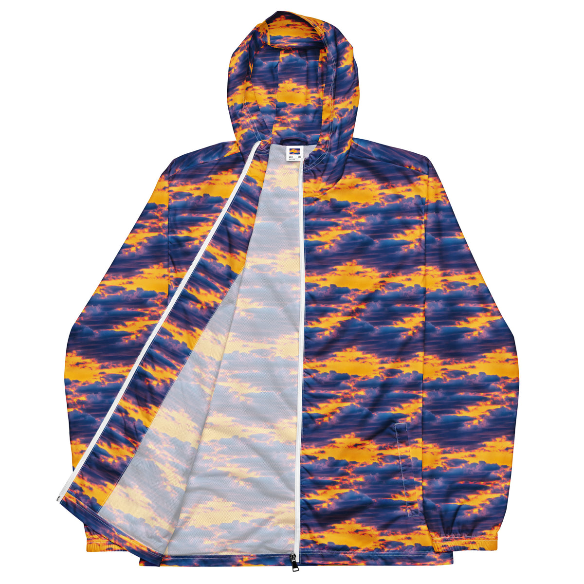 Men's Windbreaker - Aubergine Clouds