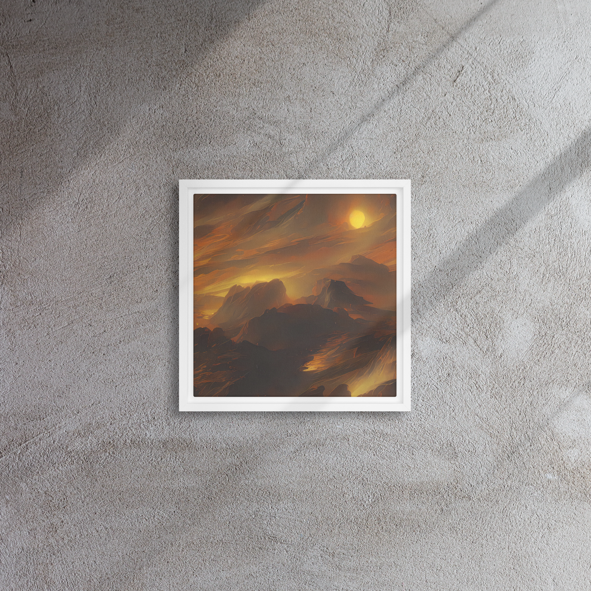 Framed Canvas - Sunset Shores