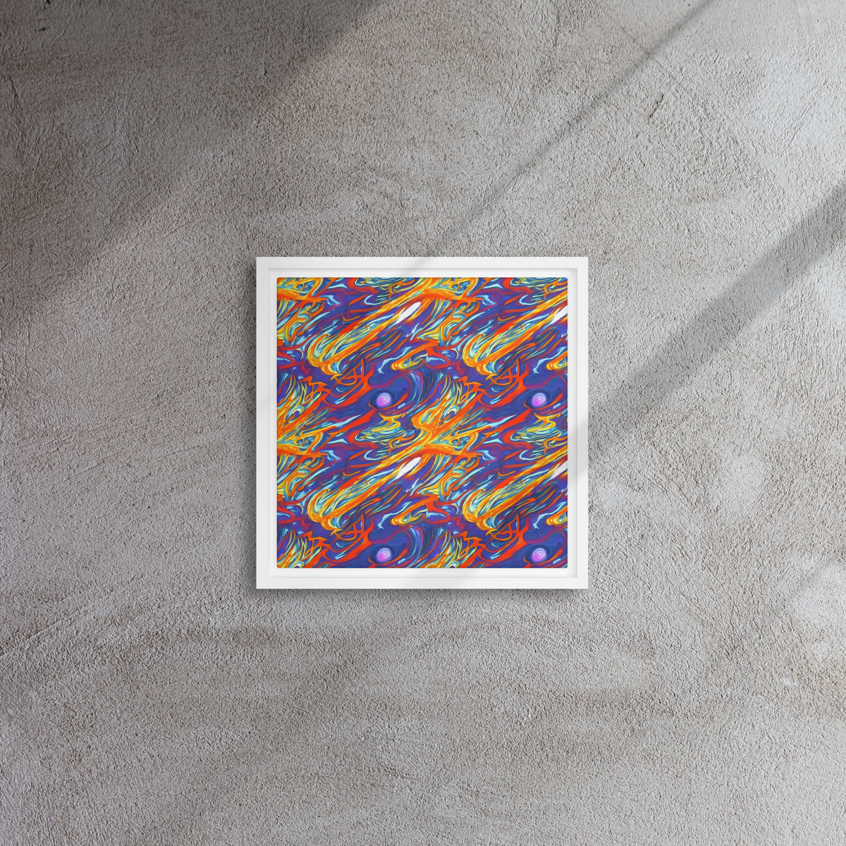 Framed Canvas - Galactic Ember