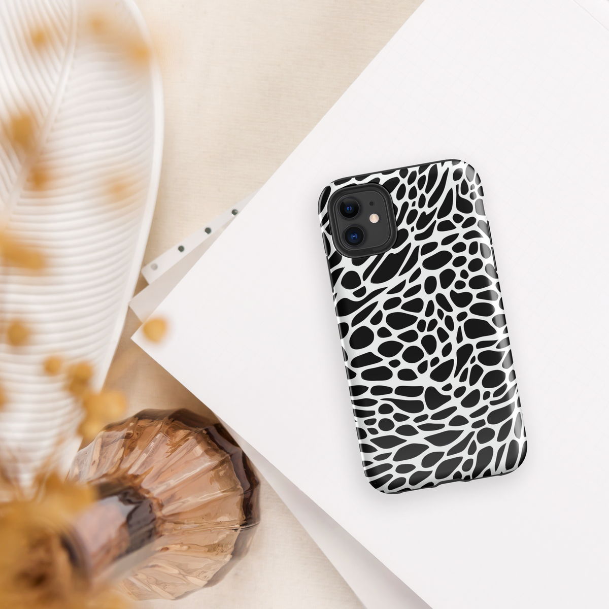Tough Case for iPhone® - Monochrome Mystique
