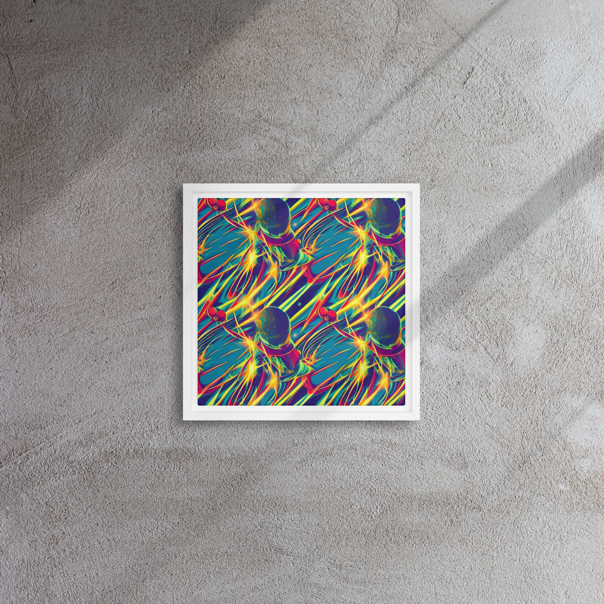 Framed Canvas - Cosmic Inferno