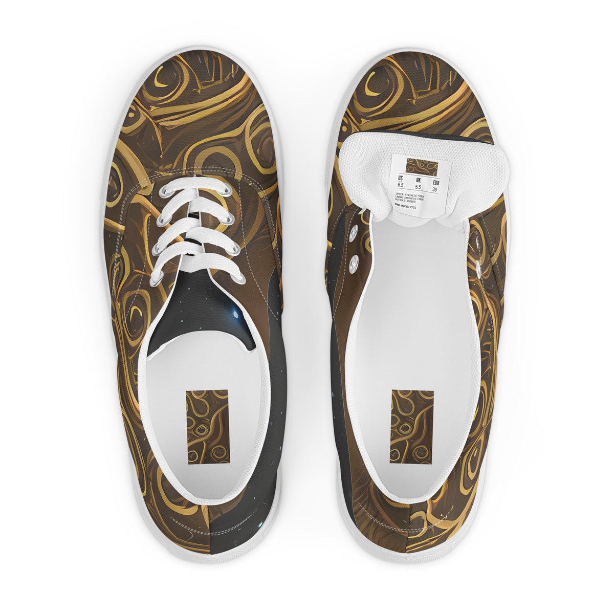 Men's Lace-Up Canvas Shoes - Ethereal Coils