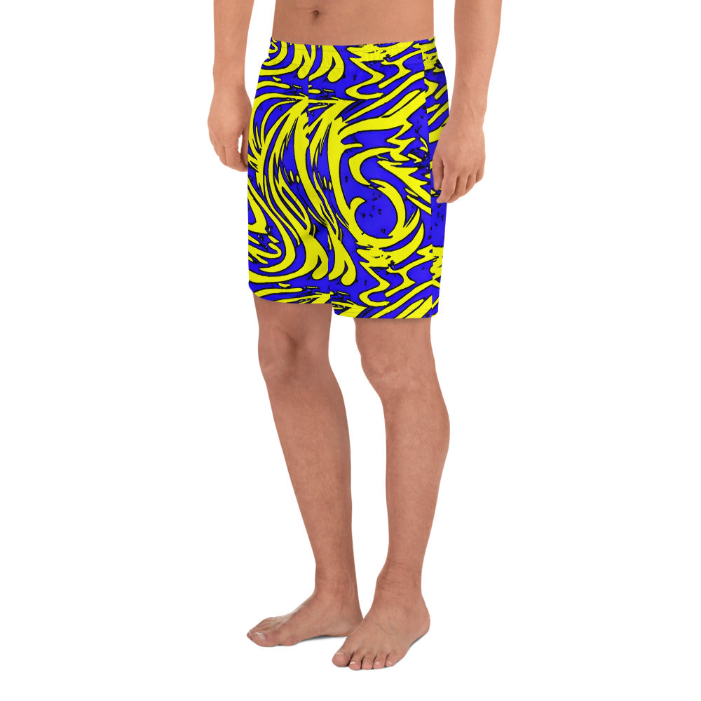 Men's Athletic Shorts - Fleeting Firefly