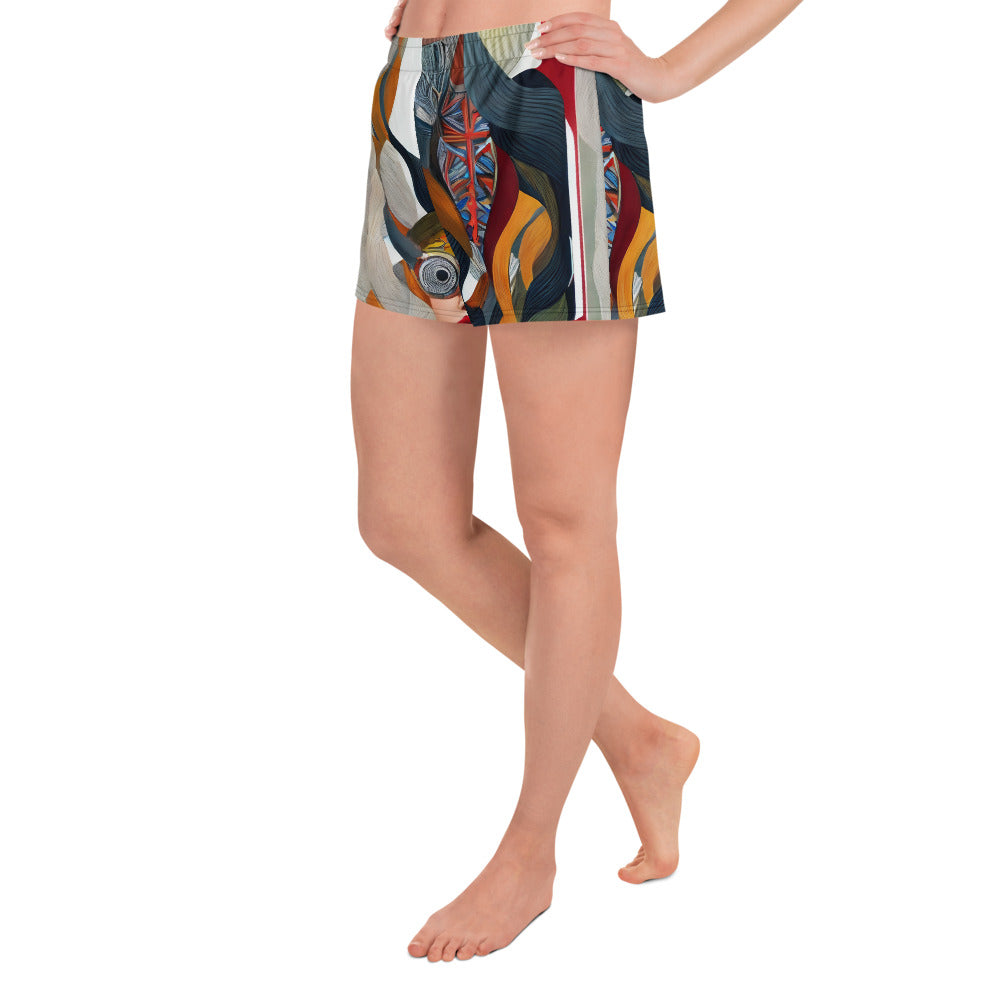 Women’s Athletic Shorts - Analog Dreams