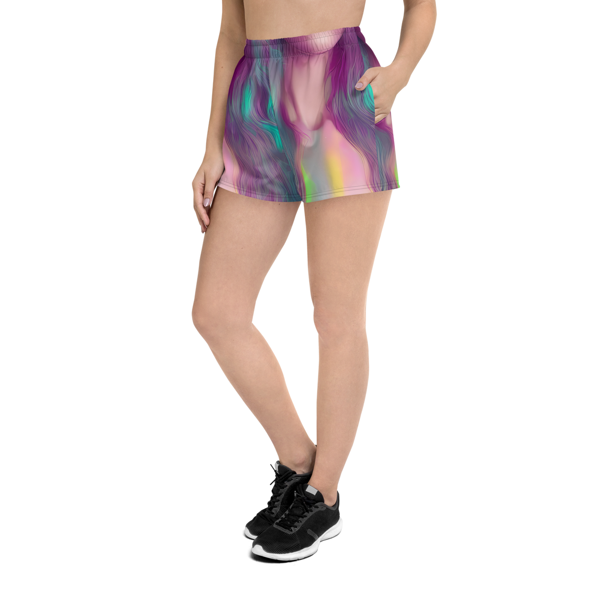 Women’s Athletic Shorts - Surreal Tresses