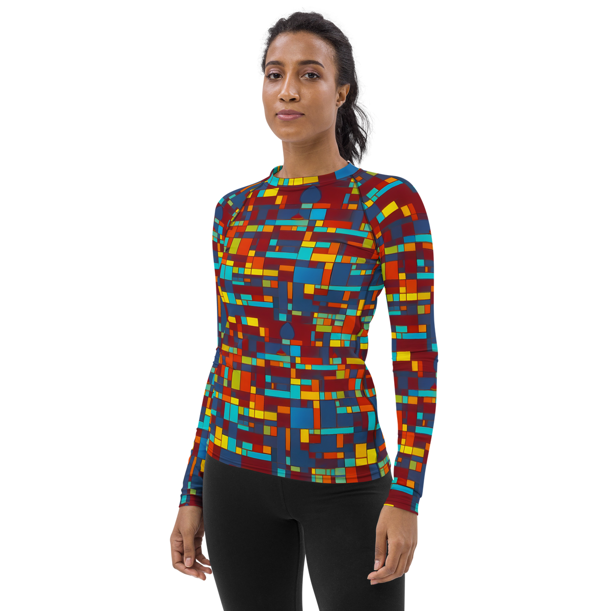 Women's Rash Guard - Astral Grid