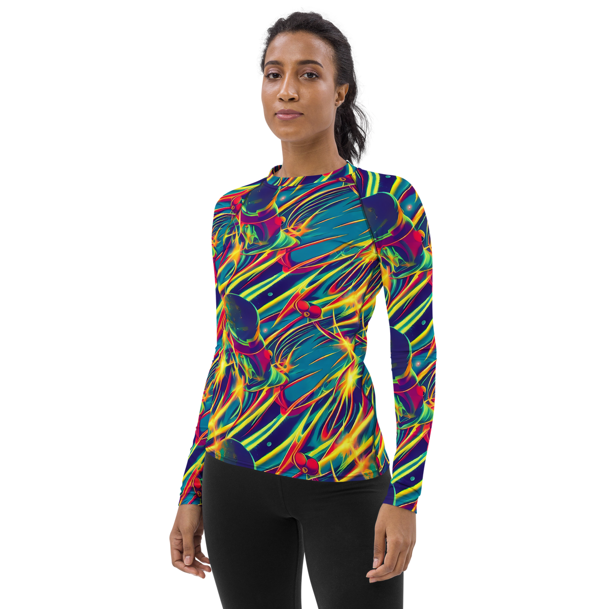 Women's Rash Guard - Cosmic Inferno