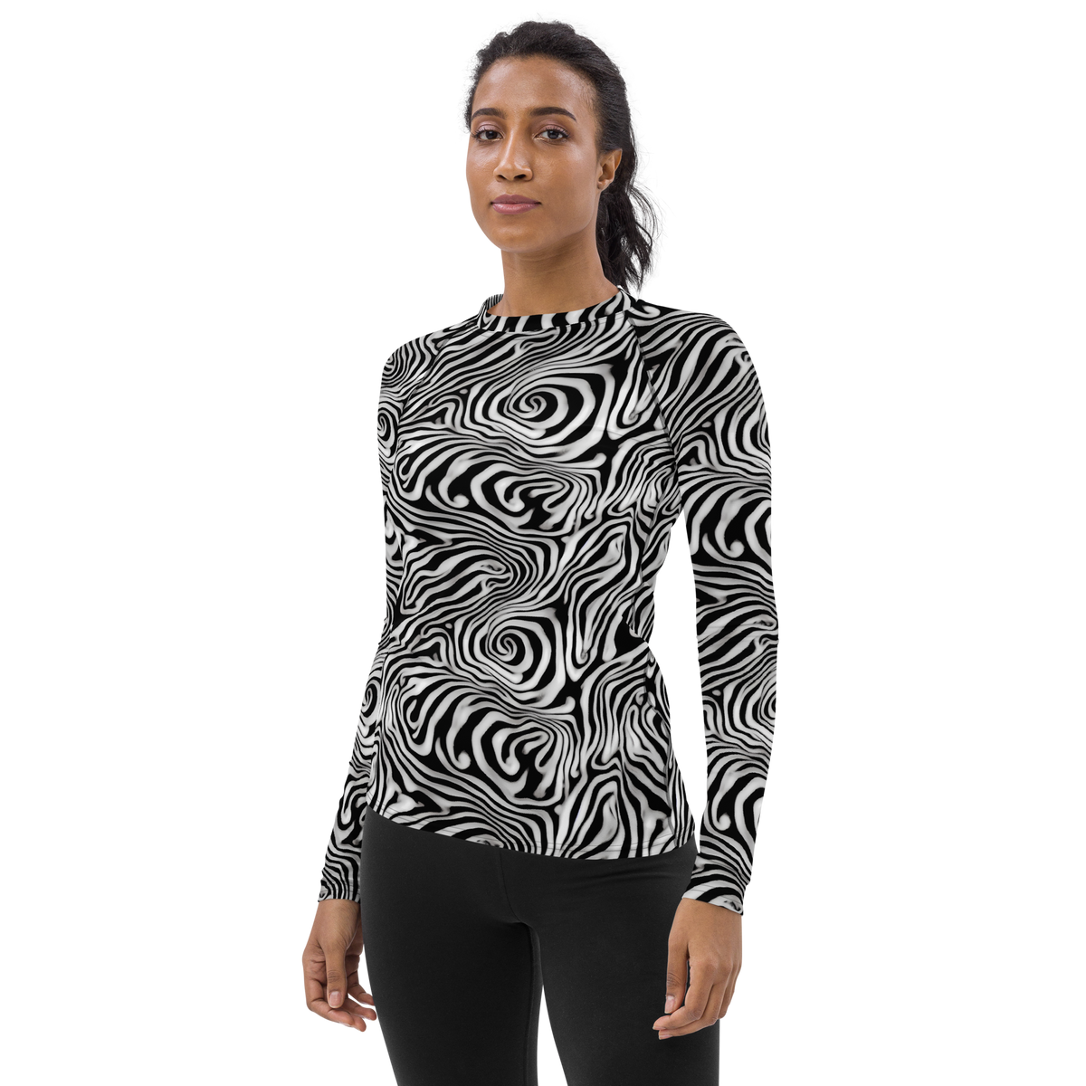 Women's Rash Guard - Warped Cosmos