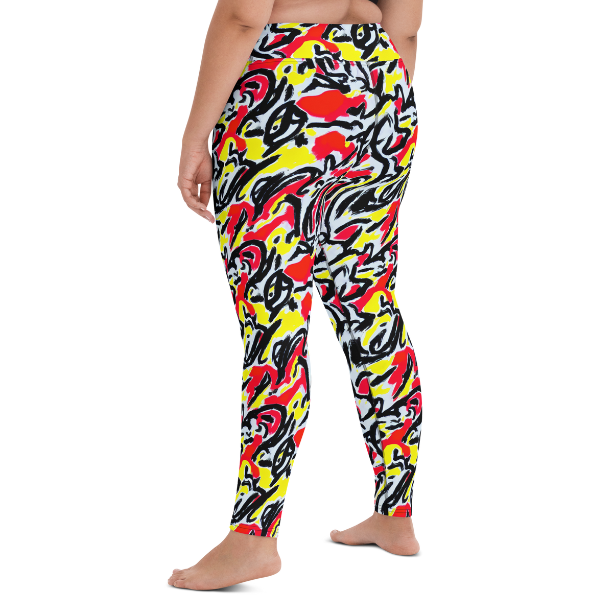 Yoga Leggings - Cosmic Brushstrokes