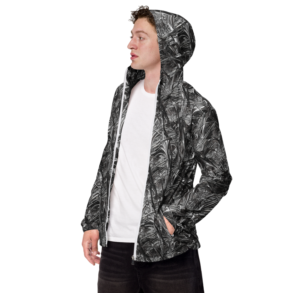 Men's Windbreaker - Gothic Whirlwind