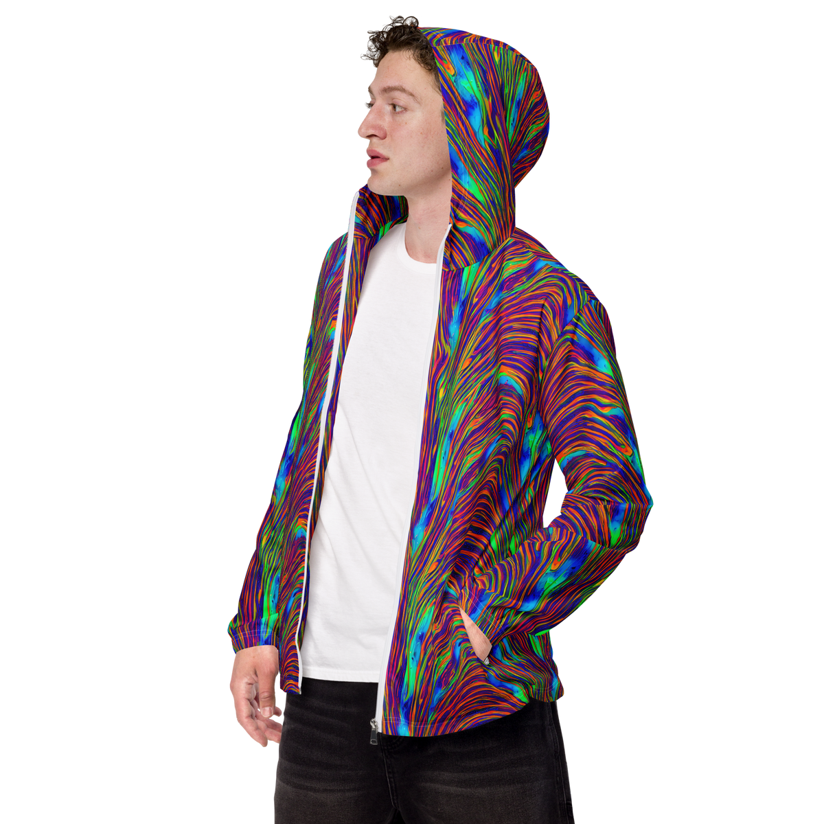 Men's Windbreaker - Lux Waves