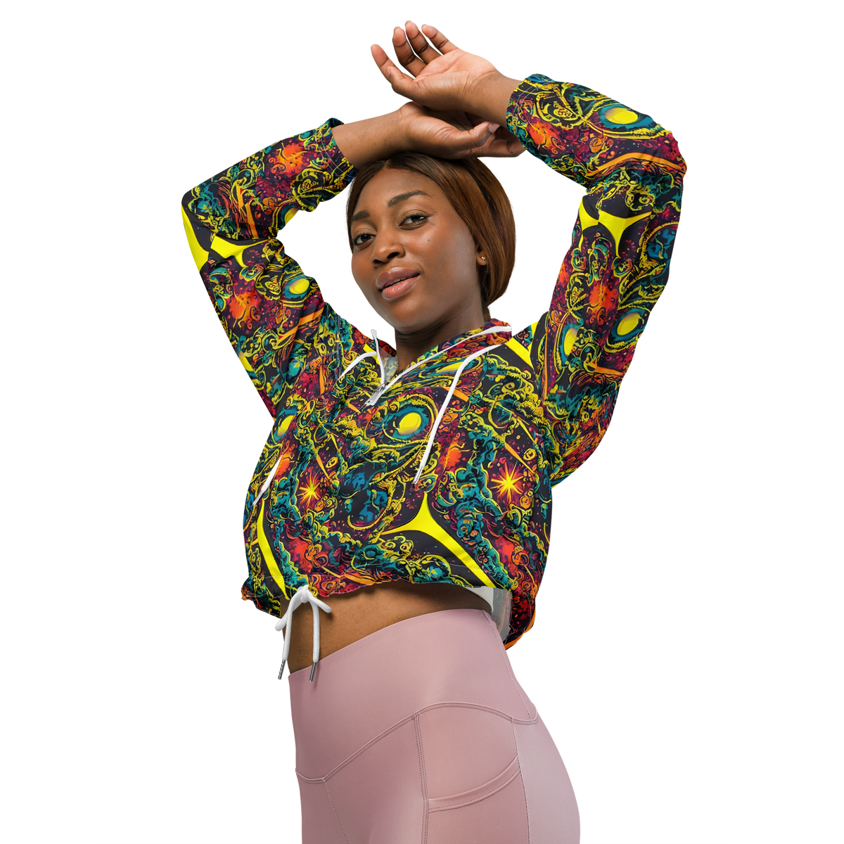 Women's Cropped Windbreaker - Gogos Galaxy