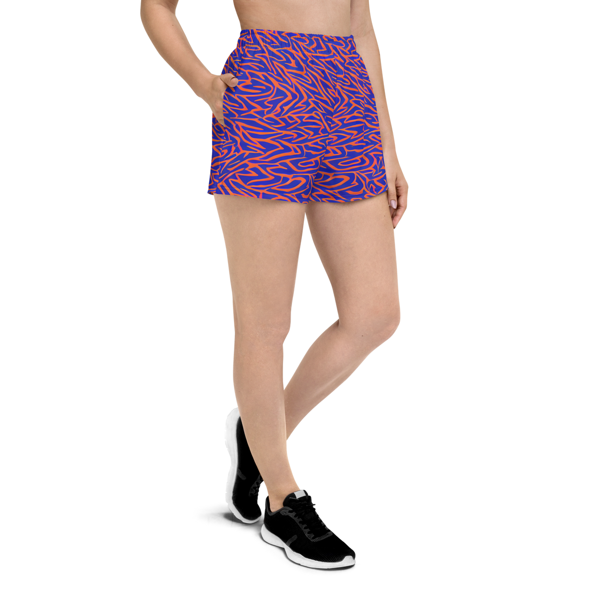 Women’s Athletic Shorts - Sapphire Swirl