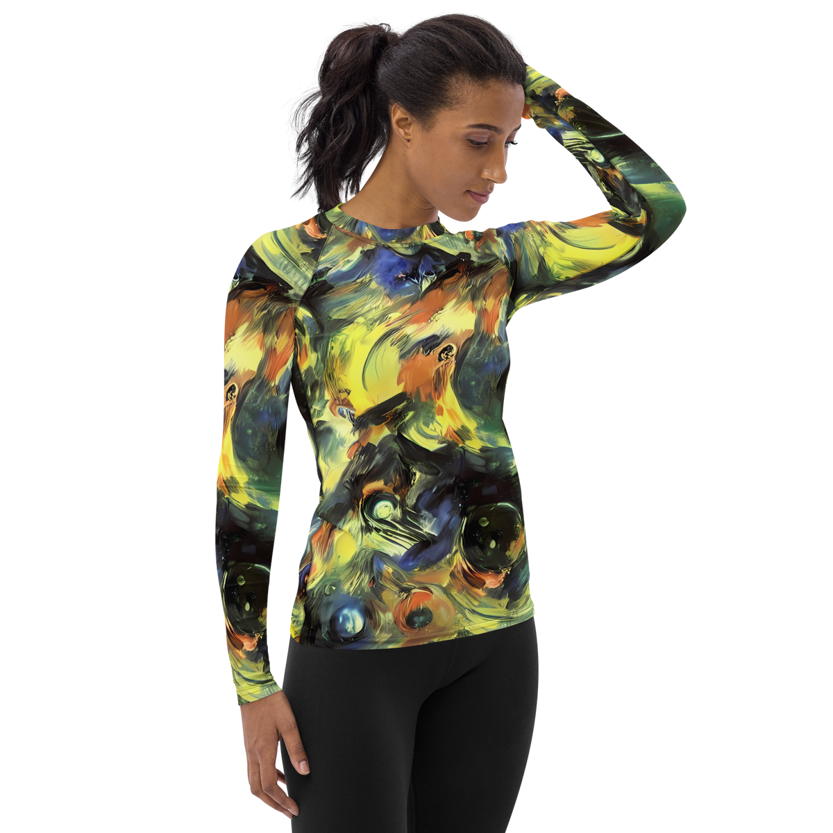 Women's Rash Guard - Seve Swirl