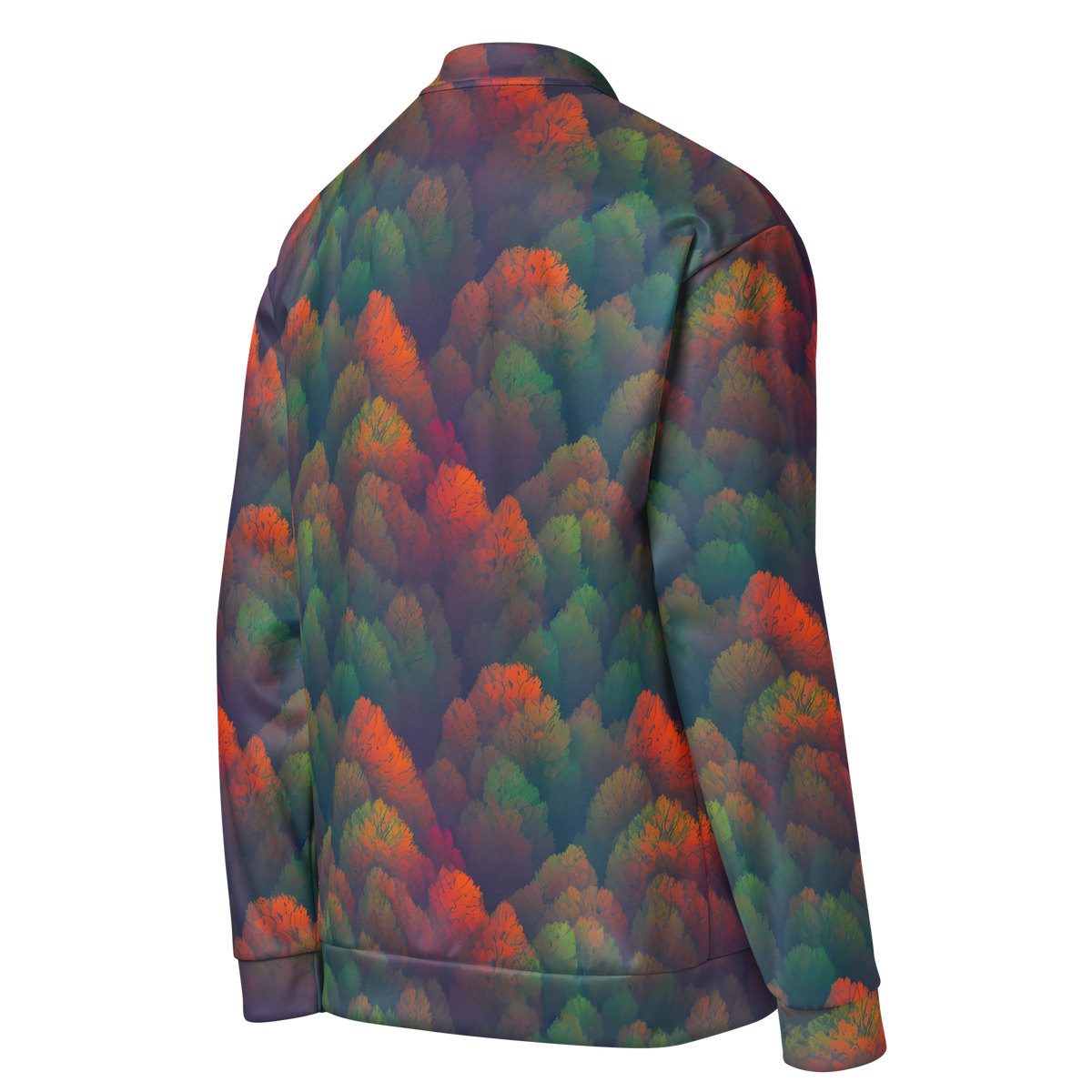 Bomber Jacket - Flame-Kissed Foliage