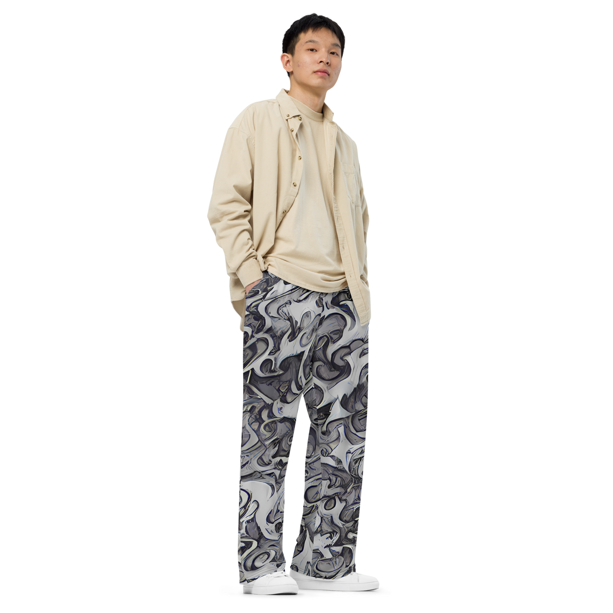 Wide-Leg Pants - Mashburn Swirls