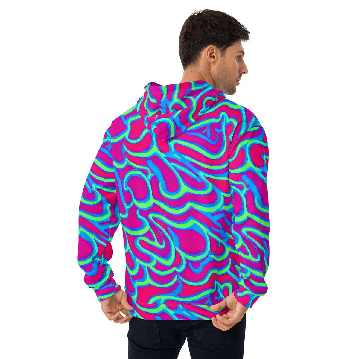 Unisex Hoodie - Aqua Flame