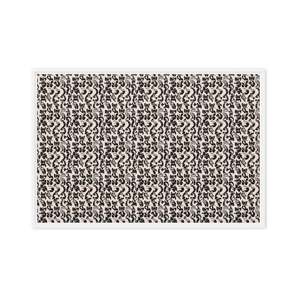 Framed Canvas - Curled Enigma