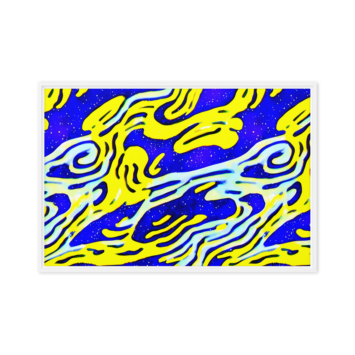 Framed Canvas - Electric Horizon