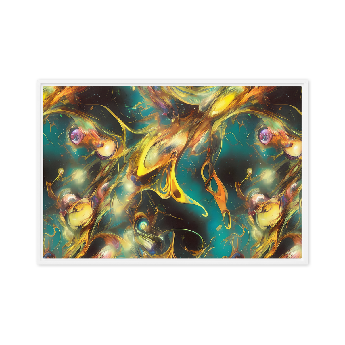 Framed Canvas - Elegant Whirl