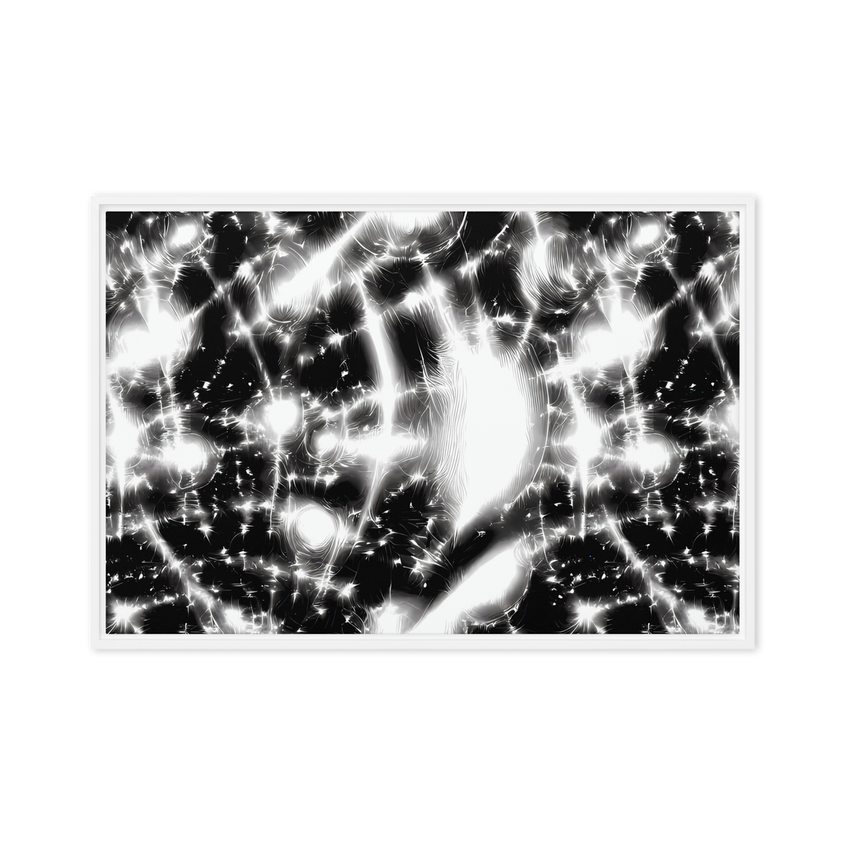 Framed Canvas - Electric Nightfall