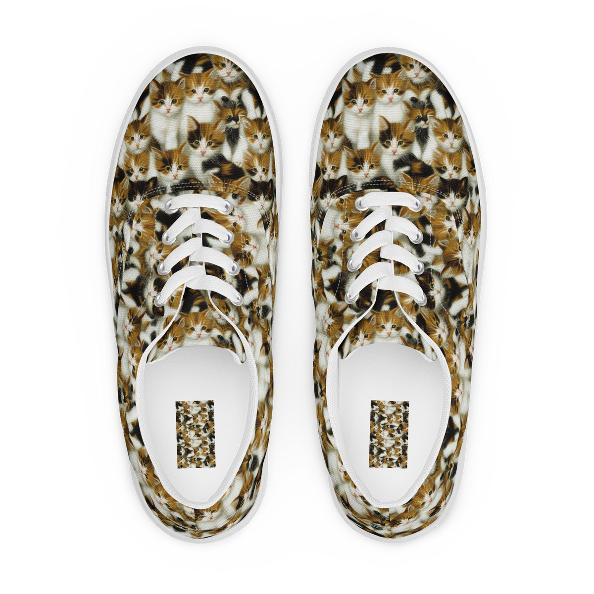 Women's Lace-Up Canvas Shoes - Cuddle Chaos