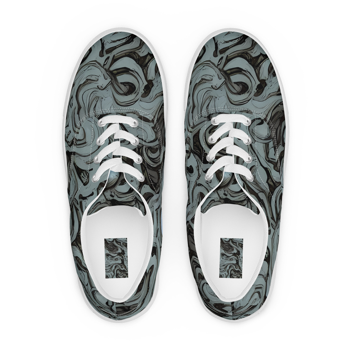 Women's Lace-Up Canvas Shoes - Caruso Swirl