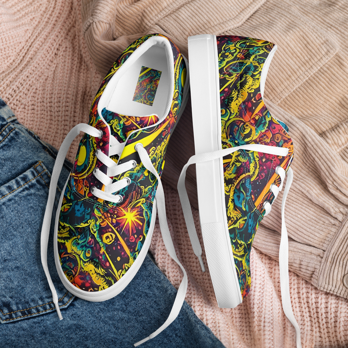 Men's Lace-Up Canvas Shoes - Gogos Galaxy