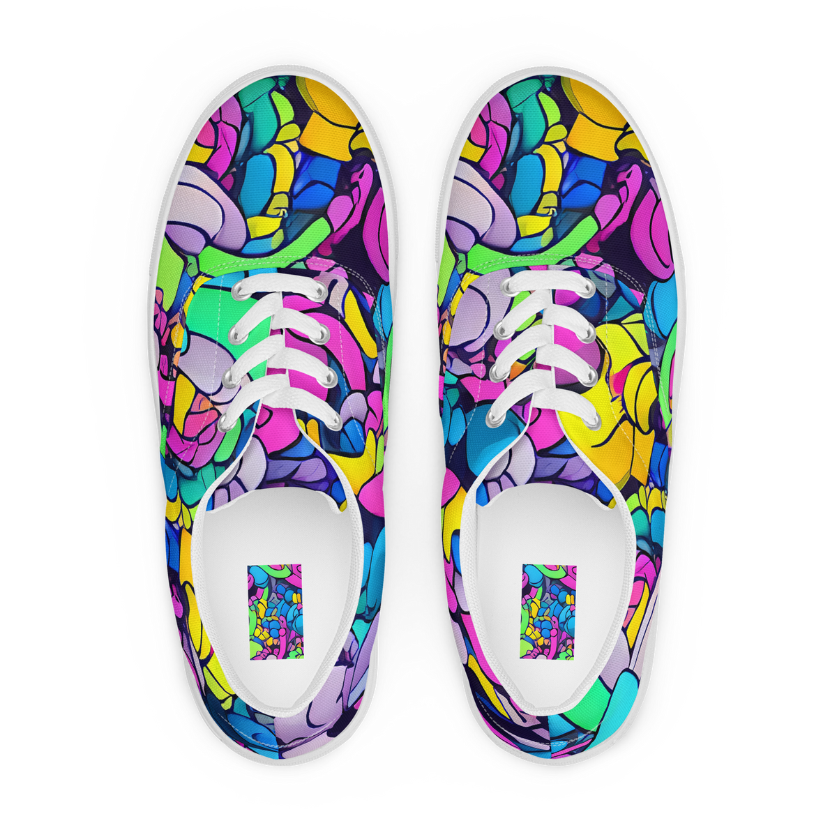 Women's Lace-Up Canvas Shoes - Radiant Revelation
