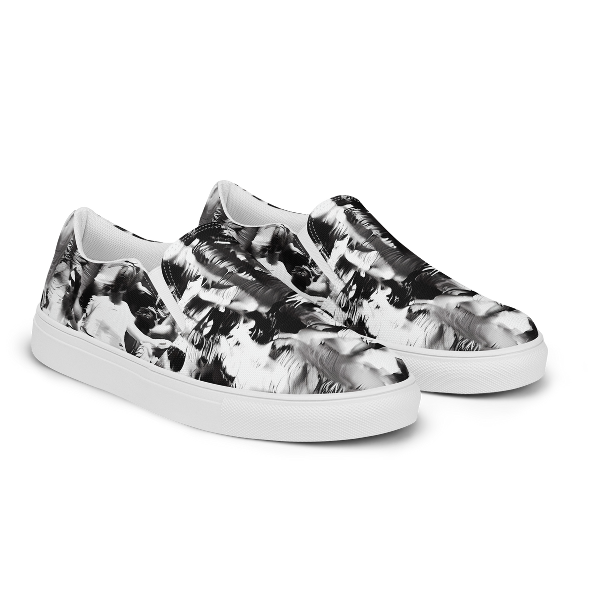 Men's Slip-On Canvas Shoes - Timeless Echoes