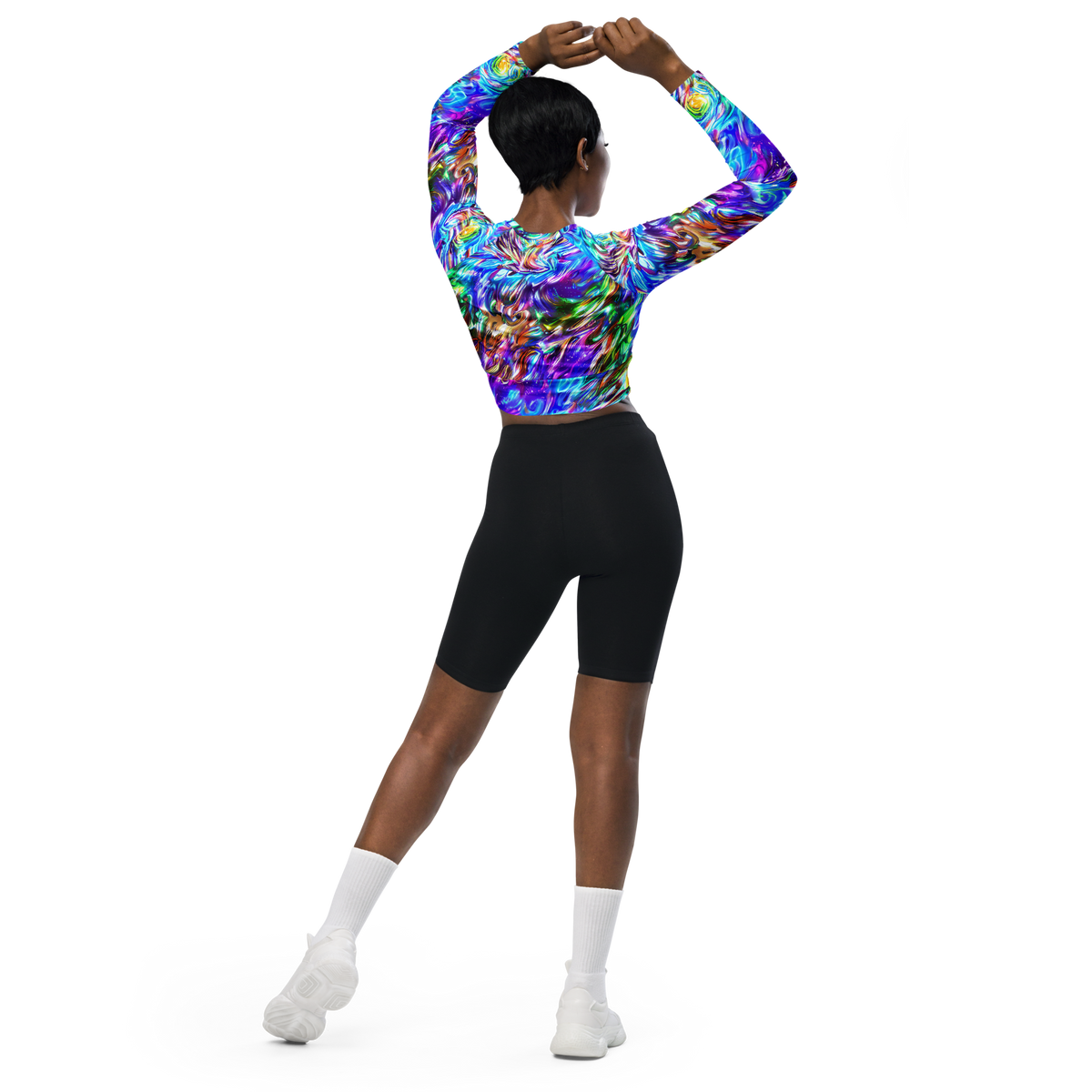 Long Sleeve Crop Top - Faini Whirlwind