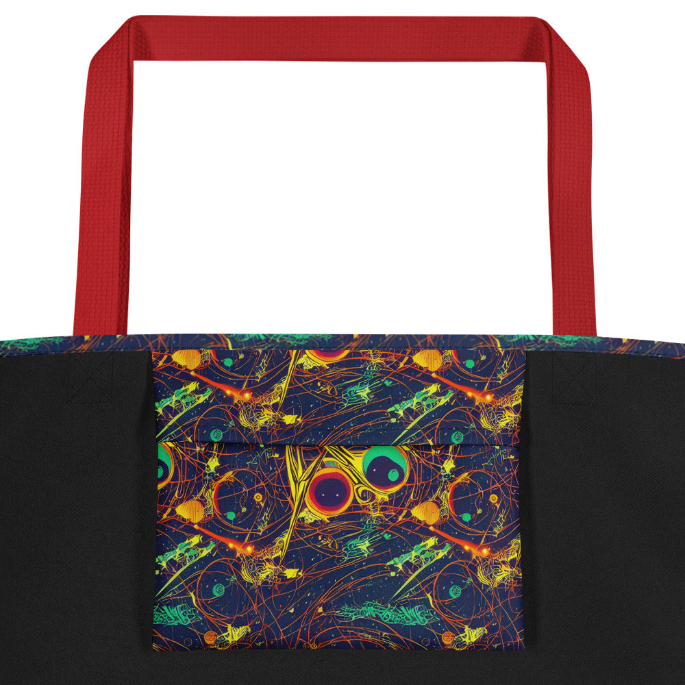 Large Tote Bag w/ Pocket - Sonic Universe