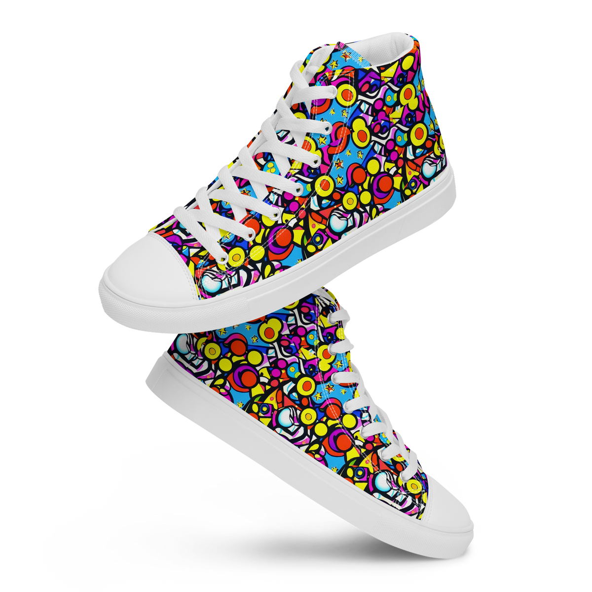 Men's High Top Canvas Shoes - Stellar Circus